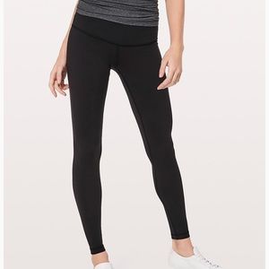 lululemon tight, low rise, black, size 4 leggings!